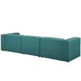 thumbnail image 4 of Modway Ensemble de Canapé Sectionnel en Tissu Rembourré 4 Pcs en Turquoise, 4 of 5