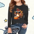 thumbnail image 2 of Cute Shirt Thermal Dressy Happy Vacation Gift Thanksgiving Brunch T Shirts for Children Boy Girl Winter Fall Long Sleeve Crewneck Graphic Tops Shirts Child 2025, 2 of 5