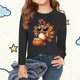 thumbnail image 1 of Blusas y camisas de cuello redondo y manga larga para niños Camisas estampadas de manga larga para Acción de Gracias Camisas lindas de cuello redondo Blusas casuales elegantes Ropa Camisas de cuello r, 1 of 5