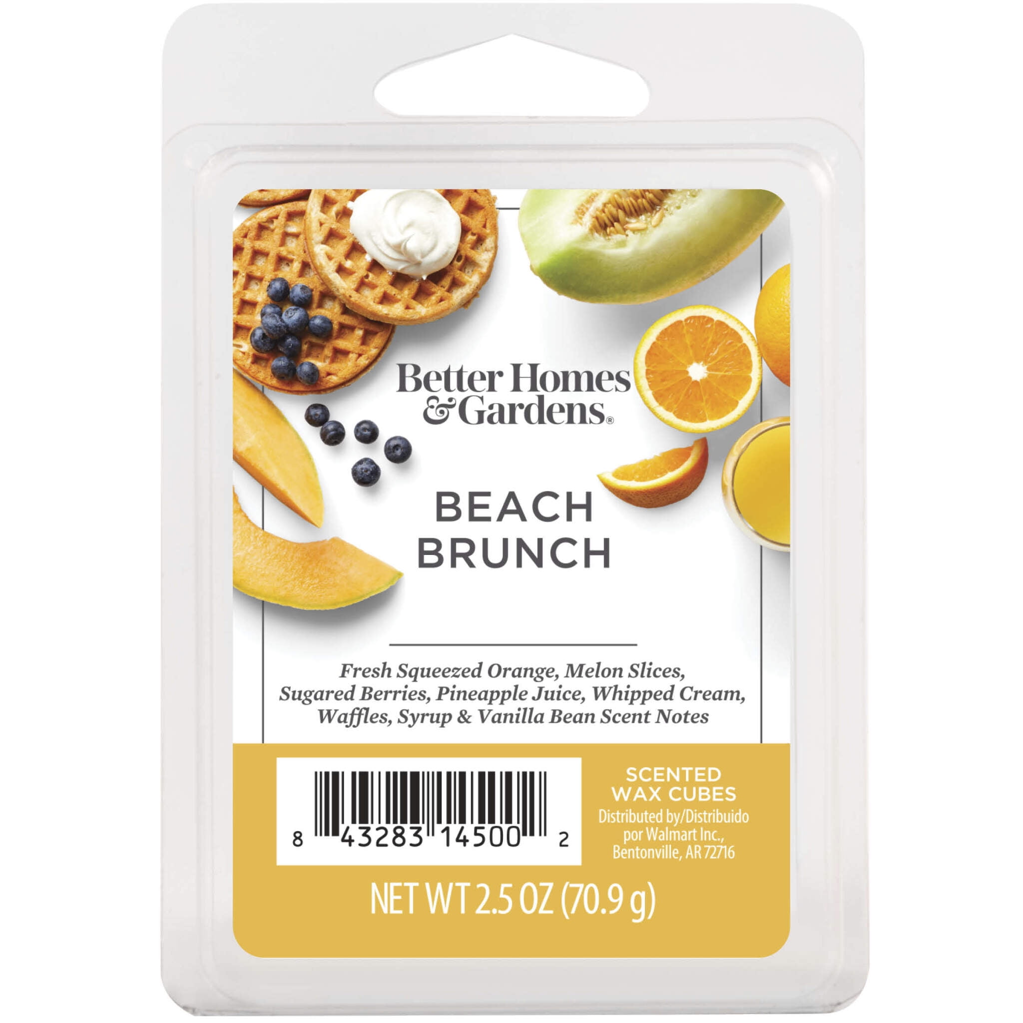 Beach Brunch Scented Wax Melts, Better Homes & Gardens, 2.5 oz (1-Pack)