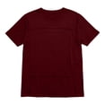 thumbnail image 5 of Domuza Mens Kangaroo Baby Carrier Shirt Funny Skin To Skin Short Sleeve V-Neck T Shirts 2026 Summer Stylish Comfy Novelty Tops with Pocket Wine M, 5 of 5