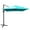Turquoise, variant on Costway 10'x13' Patio Offset Cantilever Umbrella Aluminum 360° Rotation Tilt Orange
