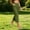 Green, variant on Womens Cotton Linen Pants Petite Summer Lightweight Fixed High Waist Side Dual Button Straight Leg Solid Beach Lounge Cropped Ankle Trousers with Pockets Hot Pink M