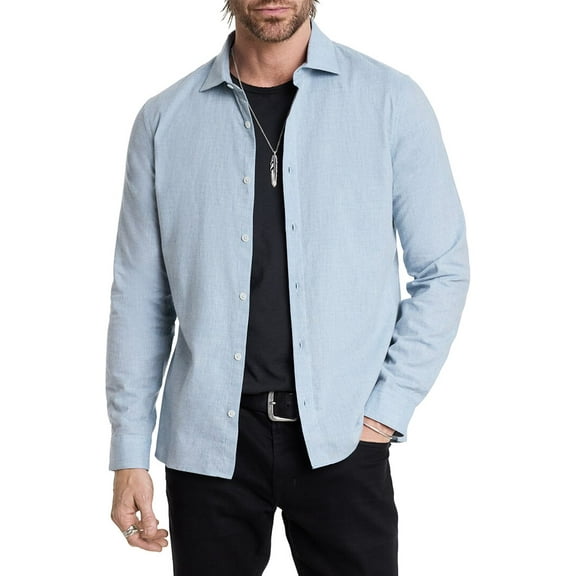 John Varvatos mens  Spread Collar Shirt, XXL