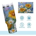 thumbnail image 2 of Simple Modern 30 oz Insulated Stainless Steel Tumbler Double Wall Stainless Steel Tumbler with 2-Way Drinking Sunflowers and Daisies, 2 of 9