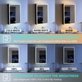 thumbnail image 3 of ANGELES HOME 20"x30" LED Mirrored Medicine Cabinet, Medicine Cabinets with Lights for Bathroom, Recessed or Surface Mount, Led Medicine Cabinet with Outlets & USB, Defogger, Dimmer, Left Opening Door, 3 of 12