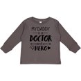 thumbnail image 3 of Inktastic My Daddy is a Doctor and a Hero Boys or Girls Long Sleeve Toddler T-Shirt, 3 of 5