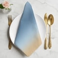 thumbnail image 2 of Blue Yellow Ombre Cloth Napkins, Farmhouse Modern Gradient Art Washable and Reusable Dinner Napkins Set of 6, Table Napkin for Kitchen Party Birthday Wedding Hotel Housewarming 20"x20", 2 of 9