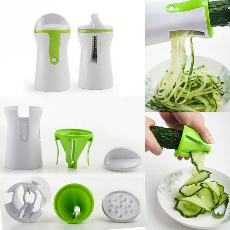 3 in 1 Handheld Veggie Spiralizer - Spiral Slicer for Zucchini