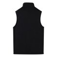 thumbnail image 3 of WTOBBY Men's Casual Solid Color Double-Sided Fleece Zipper Vest, Stand-Up Collar Fleece Vest for Layering in Cool Weather, Soft and Warm for Outdoor and Casual Wear,Black L, 3 of 3