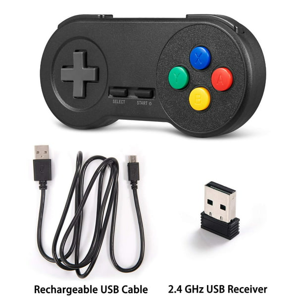 Miadore 2.4 GHz Wireless USB Controller Compatible Super NES Games, SNES Controller with USB Wireless Receiver Compatible PC, Windows,iOS, Liunx, Android Device - Walmart.com