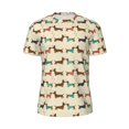 thumbnail image 5 of Wukai Dachshund Dog Print Men's Short-Sleeved Mesh T-Shirt,Quick-Dry Short Sleeve Workout T-Shirt-X-Large, 5 of 8