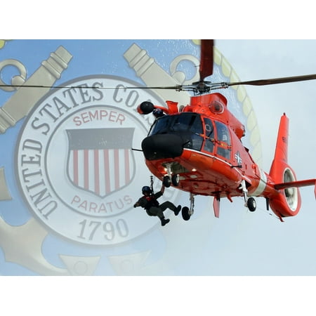 Guard Emblem - United States Coast Guard Emblem Logo Cake Topper Edible Image 1/4 Sheet