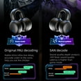 thumbnail image 4 of Auriculares inalámbricos para gaming de conducción ósea con ANC, pantalla LED, BT 5.0, latencia ultrabaja de 15 ms, diseño ergonómico e impermeabilidad IPX5, para PC y móviles, 4 of 11