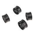 thumbnail image 1 of 4 llantas de 52 mm (2,05 pulgadas) para coches de carreras escala 1:10, color negro, 1 of 9