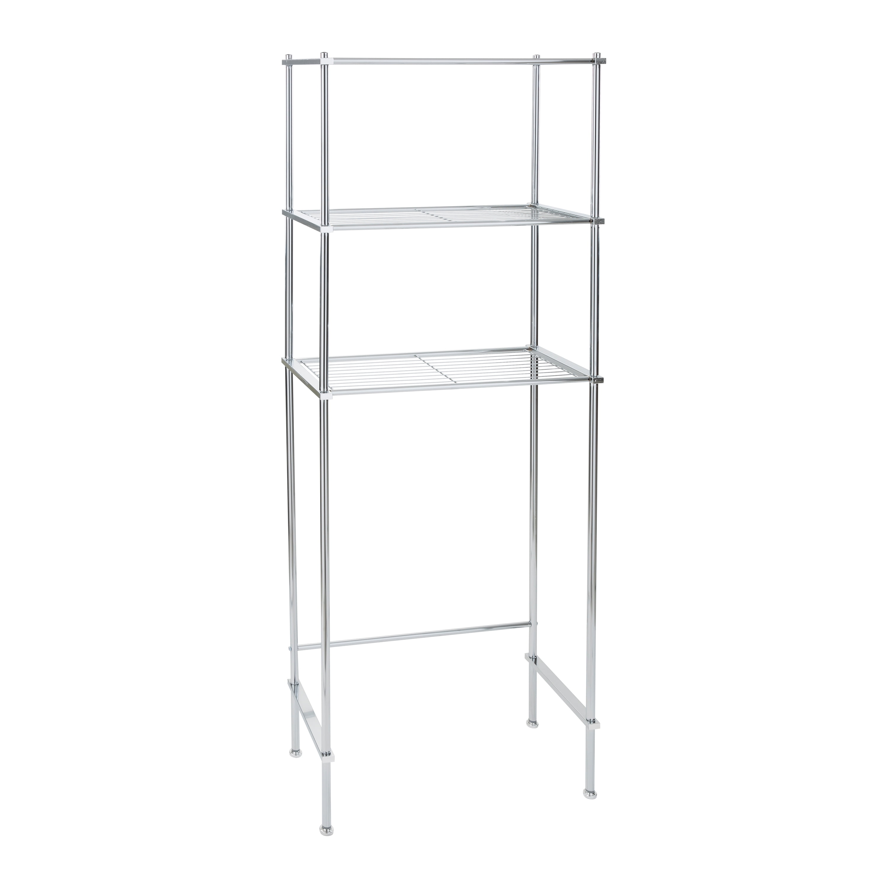 OYEAL Bathroom Shelves Freestanding Bathroom Towel Storage 4 Tier Wire  Shelving Unit with Guard Bathroom Shelf Organizer Standing for Pantry  Kitchen