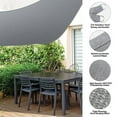 thumbnail image 6 of KANCOKIT Outdoor Sun Shade Sail 16' x 16', Tear Resistant Heavy Duty Sun Shade, Waterproof Square Canopy for Patio Garden Backyard Deck Car Port, Grey, 6 of 8