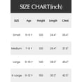 thumbnail image 5 of INSPIRE CHIC Halloween Girls Gingham Dress 3/4 Puff Sleeve Babydoll Shirt Dress with Doll Collar Loose Fit Fall Casual Dress for School & Parties 11-12 Years Yellow, 5 of 5