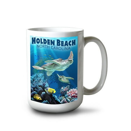 

15 fl oz Ceramic Mug Holden Beach North Carolina Sea Turtles Dishwasher & Microwave Safe