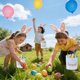 thumbnail image 4 of Huevos para la Caza de Huevos de Pascua Caneta de Conejos de Lienzo 9.84x9.06 Pulgadas, Cestas de Regalo de Dulces de Pascua para Niños con Manija Resistente Y Decoración de Primavera, 4 of 6