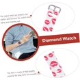 thumbnail image 2 of HUGFEGWE 1 Set Strap Case Watch Protector Watches Watch Case Watch Cover Shell for Watchband Silicone Watch Shell Soft Watchband 2-in-1 Watchband Cover Red Accessories Silicone Strap 2 in 1, 2 of 9