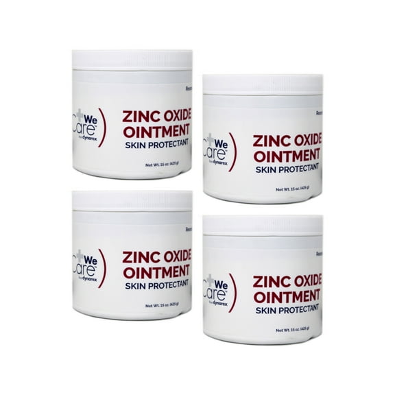 4 Pack Dynarex Zinc Oxide Ointment Skin Protectant No. 1192 15 Oz Each