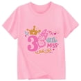 thumbnail image 3 of Kiijoy Birthday T-Shirt for Girls Short Sleeve Round Neck T-Shirt Cute Tee, Sizes 0-1, 3 of 3