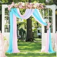 thumbnail image 4 of Sheer Backdrop Curtain,Wedding Arch Draping Fabric Curtainfor Wedding Wedding Arch Drapes Enhanced Features, 4 of 12