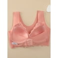 thumbnail image 3 of Super Soft & Comfortable Front Close Bra, Elegant Lace Wireless Push Up Bra, Women's Lingerie & Underwear, 3 of 9