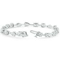 thumbnail image 3 of Pompeii 8Ct Mixed Cut Diamond Tennis Bracelet 7" 14k White Gold Lab Grown (EF,VS), 3 of 7