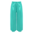 thumbnail image 3 of Aislor Girls Satin Bloomers Belly Dance Loose Solid Color Harem Pants Halloween Indian Arabic Trousers Light Green 8, 3 of 6