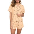 thumbnail image 5 of Halloween Women's Notched Top and Shorts Pajama Set, 5 of 5
