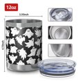 thumbnail image 3 of 12oz Tumblers Halloween Ghost Army Pattern Vacuum Insulated Stainless Steel Travel Tumbler Cups Mug with Lid and Straw for Beer,Coffee,Beverages with Cleaning Brush for Cold & Hot Drinks, 3 of 5