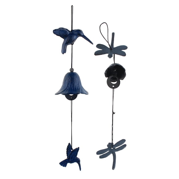 2pcs Japanese Wind Chime Traditional Iron Wind Bell Chime Ornament Hanging Pendant