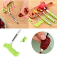 thumbnail image 2 of Corer Remover 2025 2 In 1 Corer Remover And Corer Tool Stainless Steel Vegetables Fruit Corer Kitchen Gadgets For Peppers Apartment Decorations for Couple Cooking Set Colorful Kitchen Kitchen, 2 of 7