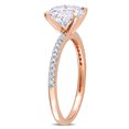 thumbnail image 4 of Everly Women's Created Moissanite 14K Rose Gold Engagement Ring, 4 of 8