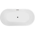 thumbnail image 4 of Vanity Art 67" Non-Slip Acrylic Freestanding Bathtub, 4 of 5