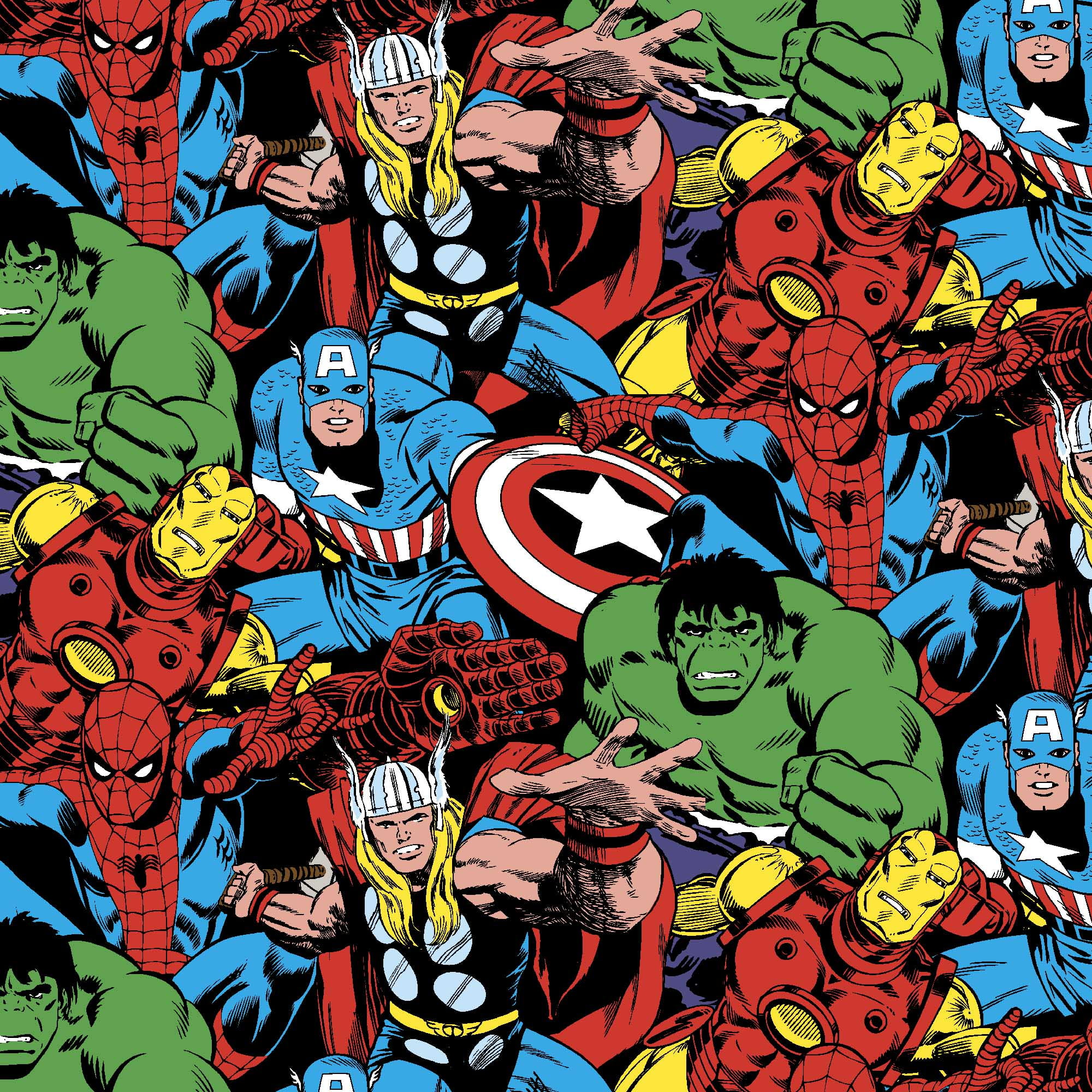 Marvel Comic Pack 1 Yard Precut Fabric