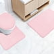 thumbnail image 4 of Juego de 3 Tapetes de Baño Absorbentes y Antideslizantes para Inodoro. Medidas: 40X38 Cm, 50X40 Cm, 40X60 Cm. Alfombras Modernas de Poliéster con Estampado En Rosa, Rojo, Azul, Azul Marino y Café., 4 of 7
