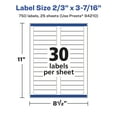 thumbnail image 6 of Avery Removable Rectangle Labels, 2/3" x 3-7/16", 750ct, 6 of 10
