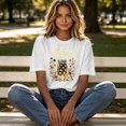 thumbnail image 3 of Plus Size Women's Firefly Print Short Sleeve T-Shirt Mason Jar Floral Botanical Graphic Tee Cottagecore Country Summer Nature Top Shirt, 3 of 5
