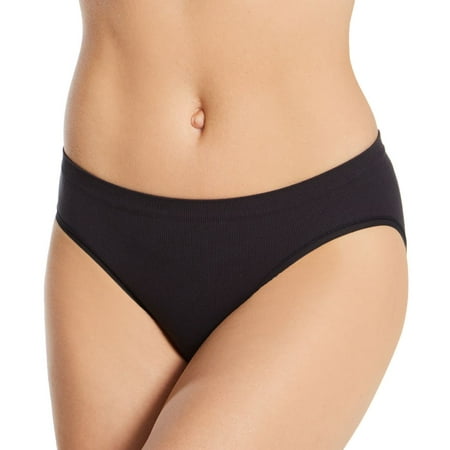 

Women s Maidenform DM2305 Pure Comfort Feel Good Seamless Bikini Panty (Black L)