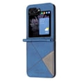 thumbnail image 2 of Nalacover Compatible for Samsung Galaxy Z Flip 6 Folding Case, Premium PU Leather + TPU Bumper Shockproof Protection Anti-Scratches Slim Phone Cover for Samsung Galaxy Z Flip 6, Blue, 2 of 7