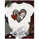 thumbnail image 4 of Women's Chic Printed T-Shirt Comfortable Fashion Casual Short-Sleeved Round Neck Everyday Wear Top, 4 of 6