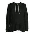 thumbnail image 6 of Time and Tru Women's Maternity Peplum Hoodie, 6 of 6