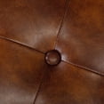 thumbnail image 6 of Duhome Faux Leather Bench Modern Tufted Bedroom Bench with Metal Base Accent Upholstered Bench for Living Room Entryway Bed End Decorative, Brown, 6 of 8