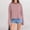 Red, variant on Only Moment Red Women's Long Sleeve Shirts Striped T Shirt Crew Neck Long Sleeve Loose Fit Tops Color Block Ribbed Trim Fashion 2026 XS
