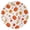 Fall Pumpkins And, variant on Fall Leaves Round Blanket,Comfortable Soft Flannel Throw Blanket,All Season,Warm Lightweight Blankets for Sofa Bed Couch Living Room Chair 47"x47"