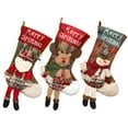 thumbnail image 7 of Decorative Christmas Stockings Set, Jumbo Santa Snowman Fireplace Hanging Socks, Perfect for Family Xmas Tree Holiday Party Decorations, 7 of 7