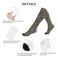 thumbnail image 5 of Lsque Industrial Transportation Pattern Sport Compression Socks for Men & Women 15-20 mmHg Knee High Nurse Pregnant Running Medical and Travel Athletic, 5 of 6